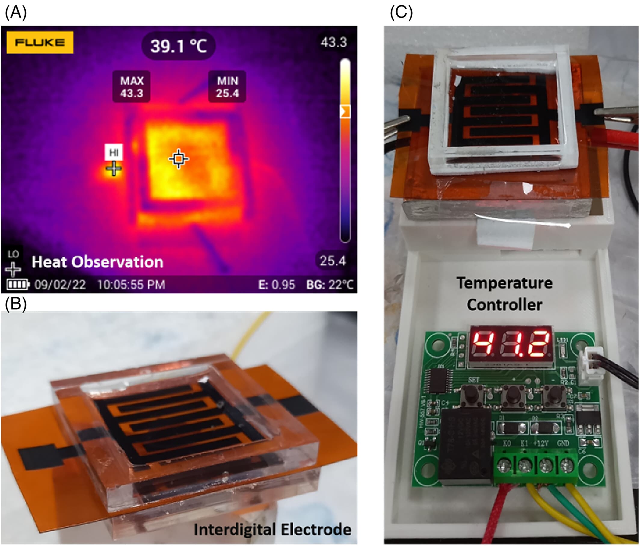 Integrated LIG Microheater